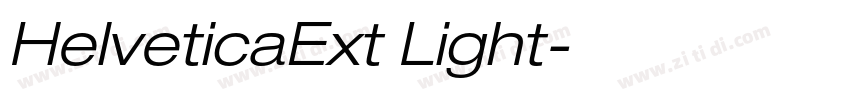 HelveticaExt Light字体转换